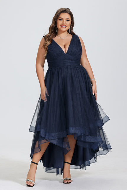 Robe Asymétrique Tulle Aérienne - gallery 6