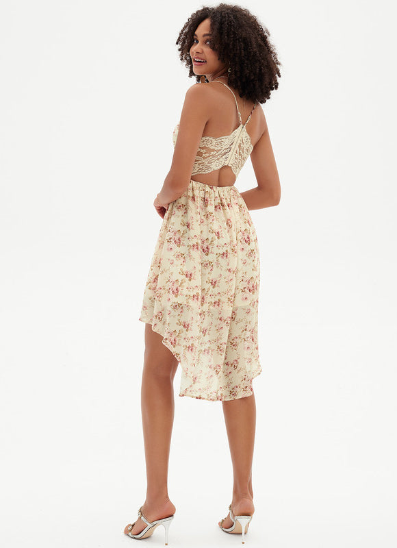 Robe Asymétrique Sérénité Florale - gallery 2