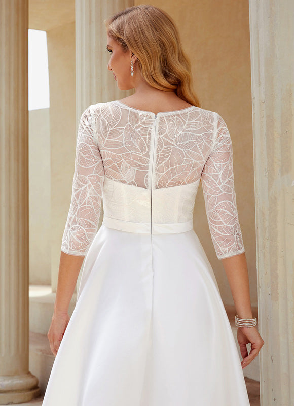 Robe Asymétrique De Mariée Chic - gallery 1