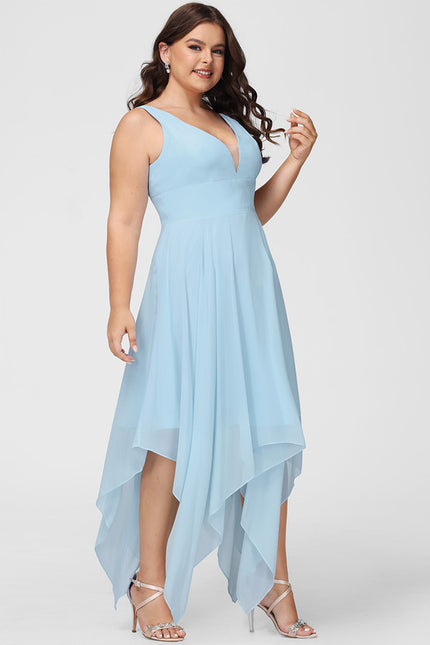 Robe Asymétrique Fluide Vert Pâle - gallery 6