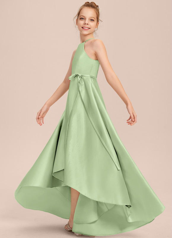 Robe Asymétrique Satin Fluide - gallery 4