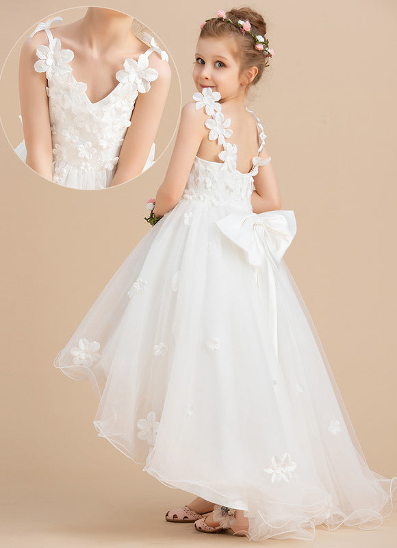 Robe Asymétrique Tulle Florale
