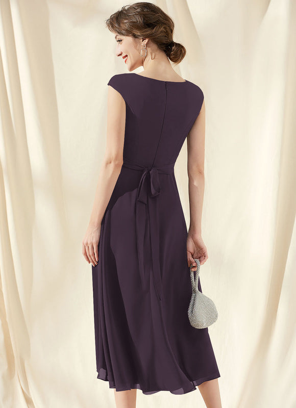 Robe Asymétrique Asymétrique Épurée - gallery 4