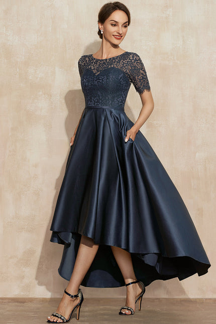 Robe Asymétrique Satin Chic - gallery 3