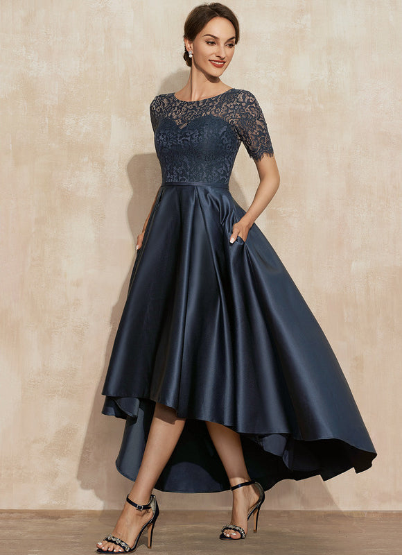 Robe Asymétrique Satin Chic - gallery 3