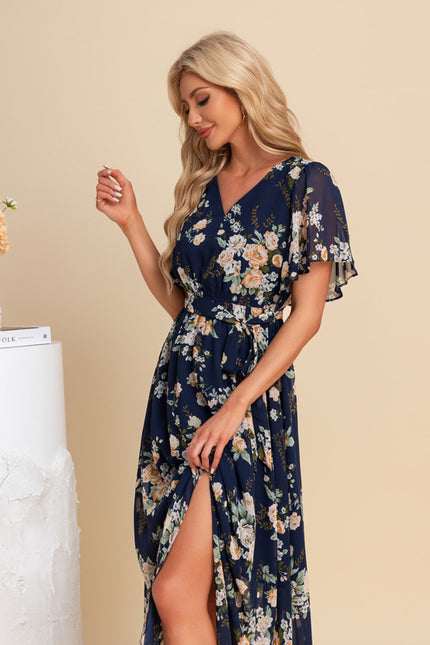 Robe Asymétrique Maxi Vaporeuse - gallery 4