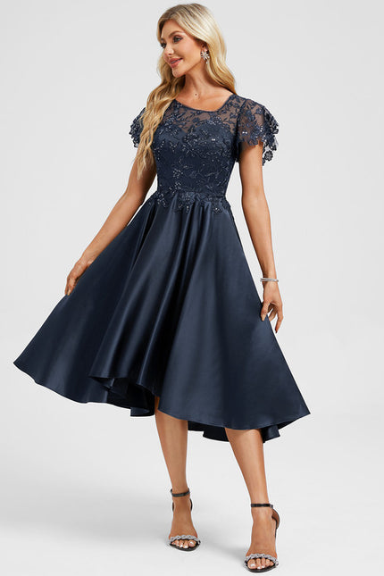 Robe Asymétrique Cocktail Élégante - gallery 1