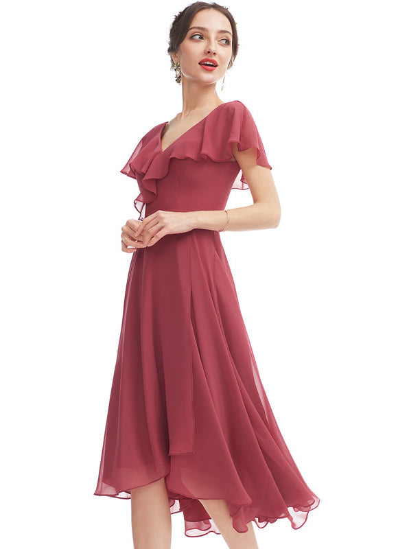 Robe Asymétrique Fluide Vert Pâle - gallery 1