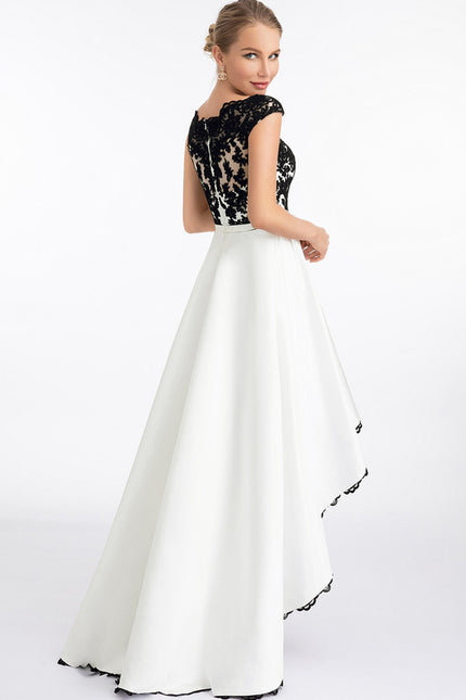Robe Asymétrique Élégante Bicolore - gallery 2