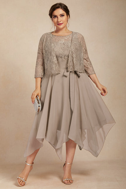 Robe Asymétrique Fluide Élégante - gallery 6
