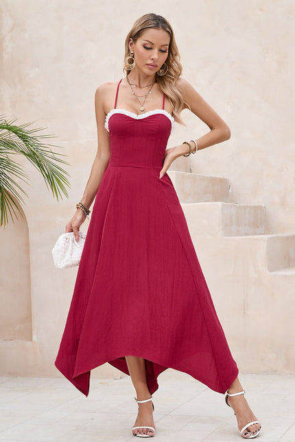 Robe Rouge Asymetrique - gallery 1