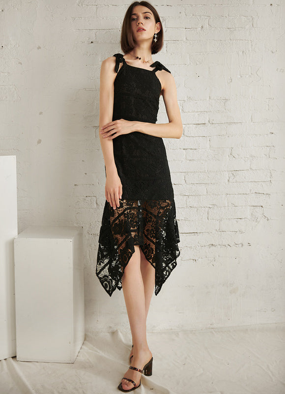 Robe Asymetrique Plume