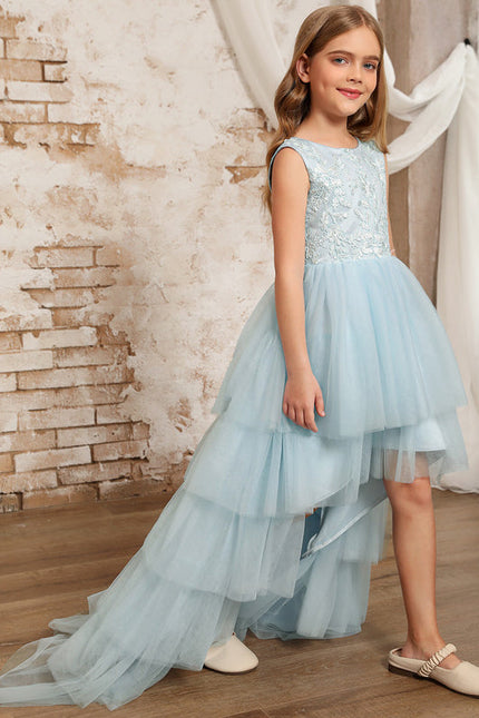 Robe En Tulle Drapée Asymétrique - gallery 7