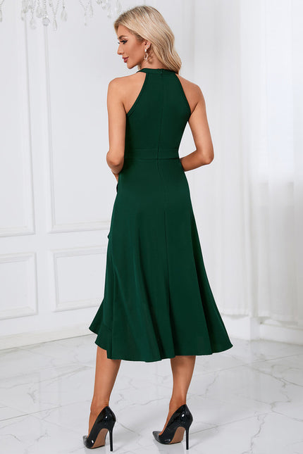 Robe Asymétrique Trapèze Bleu Nuit - gallery 8