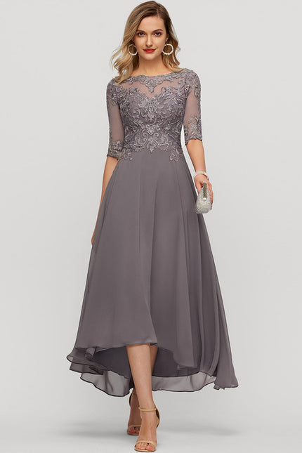 Robe Asymétrique Mère Élégante - gallery 2
