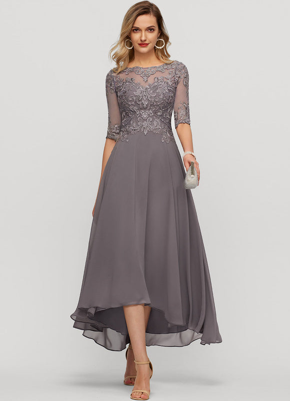 Robe Asymétrique Mère Élégante - gallery 2
