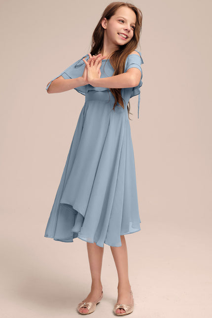 Robe Asymetrique Gaze De Coton - gallery 2