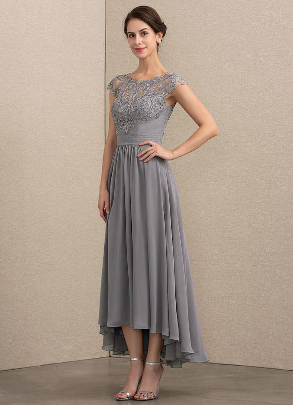 Robe Asymétrique Illusion Grise - gallery 3