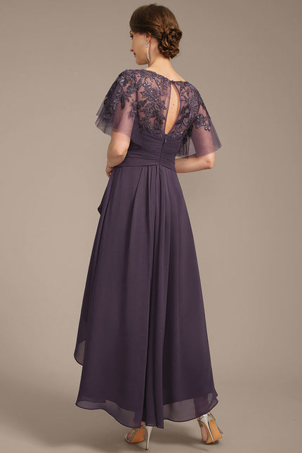 Robe Asymétrique Mauve Élégante - gallery 6