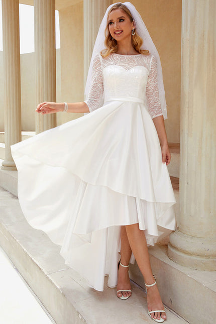 Robe Asymétrique De Mariée Chic - gallery 4