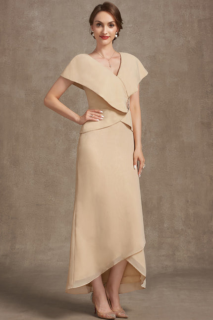 Robe Asymétrique Asymétrique Perles - gallery 2