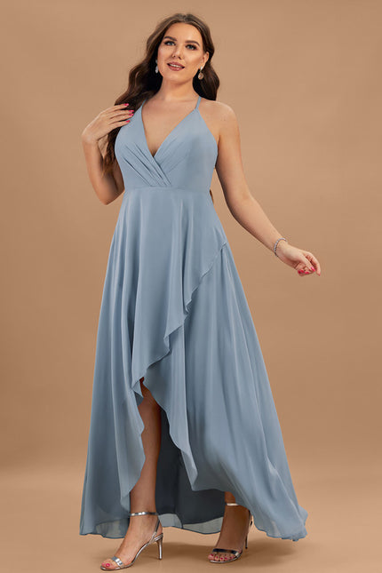 Robe Asymétrique Cascade Légère - gallery 8