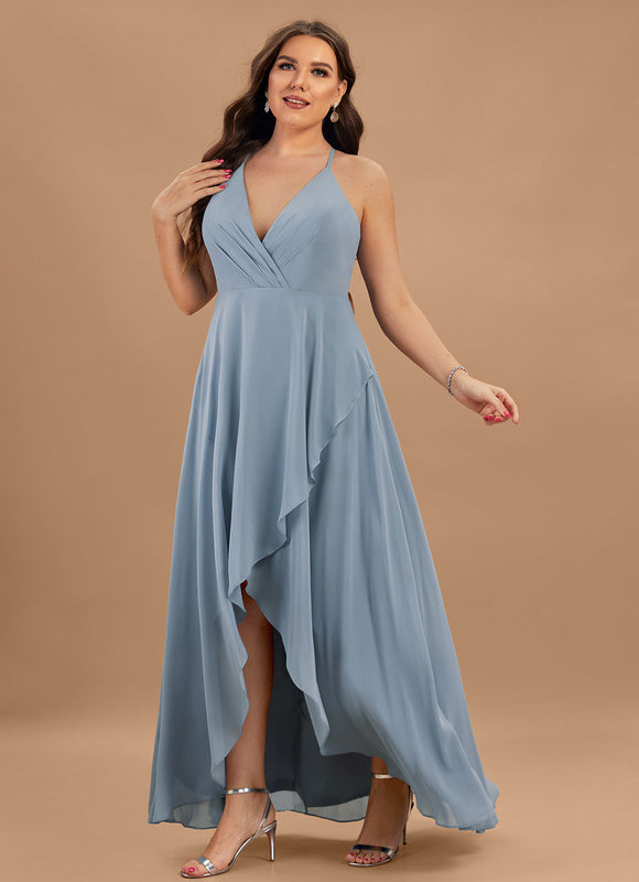 Robe Asymétrique Cascade Légère - gallery 8