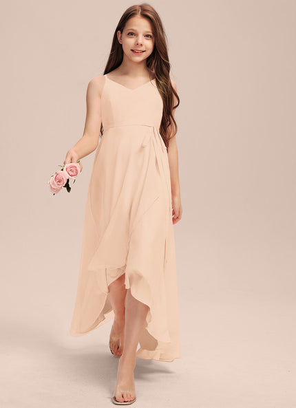 Robe Asymétrique Flottante Beige
