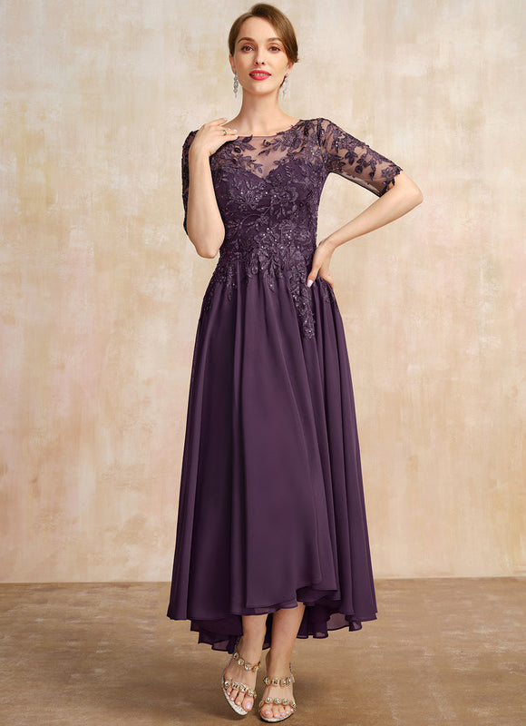 Robe Grande Taille Asymétrique - gallery 3