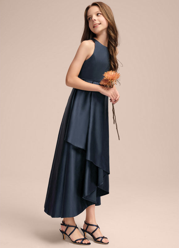 Robe Asymétrique Satin Dégradé - gallery 2