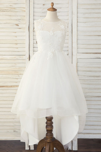 Robe Asymétrique Tulle Élevée