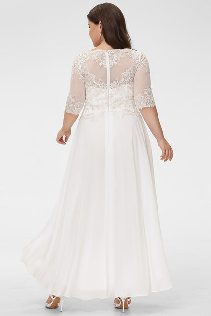 Robe Asymétrique Nuptiale Scintillante - gallery 9