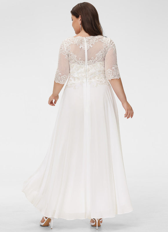 Robe Asymétrique Nuptiale Scintillante - gallery 9