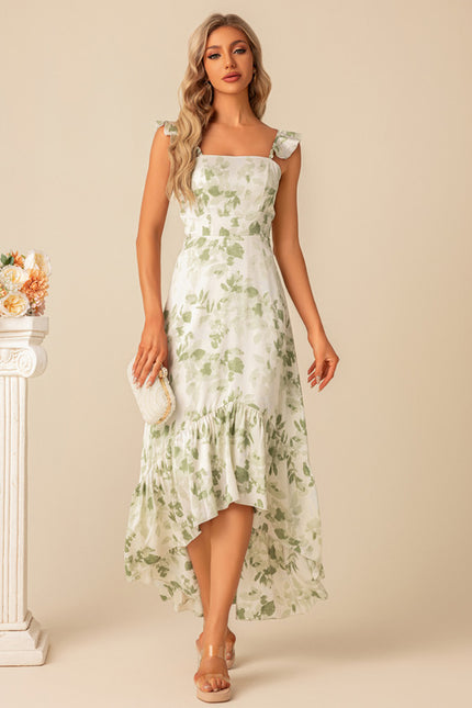Robe Asymétrique Fleurie Légère - gallery 5