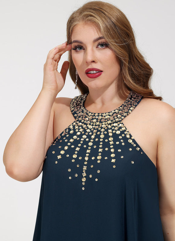 Robe Asymétrique Chic Asymétrique Perlé - gallery 9