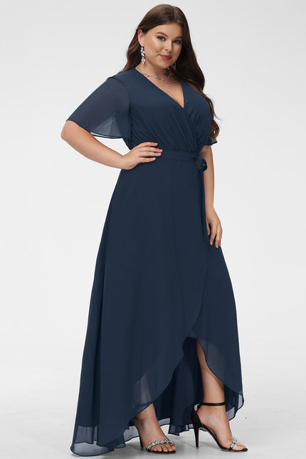 Robe Asymétrique Mousseline Vaporeuse - gallery 7