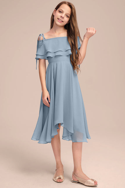 Robe Asymetrique Gaze De Coton - gallery 1