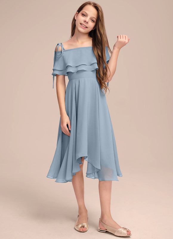 Robe Asymetrique Gaze De Coton - gallery 1