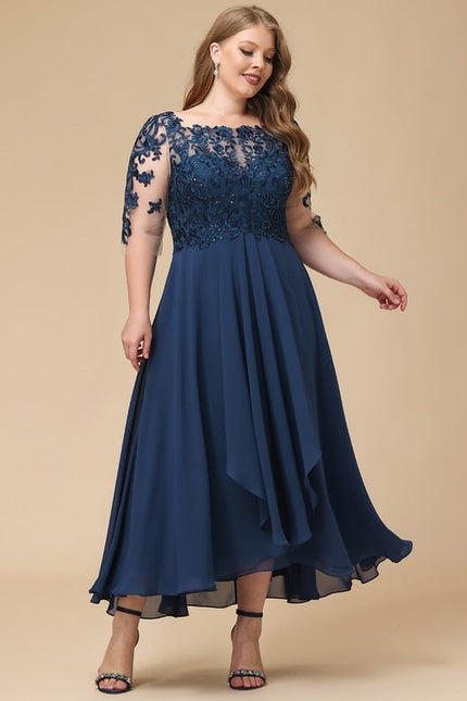 Robe Asymétrique Envoûtante Élégante - gallery 9