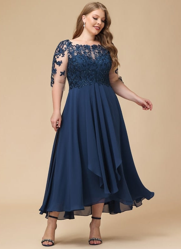 Robe Asymétrique Envoûtante Élégante - gallery 9