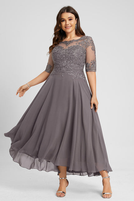 Robe Asymétrique Mère Élégante - gallery 6
