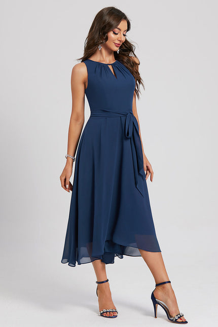 Robe Asymétrique Fluide Nuit - gallery 1