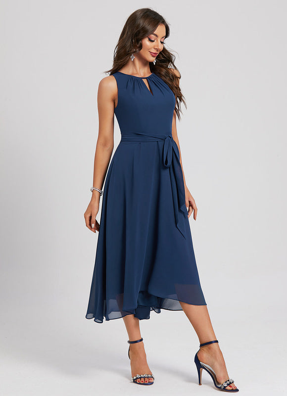 Robe Asymétrique Fluide Nuit - gallery 1