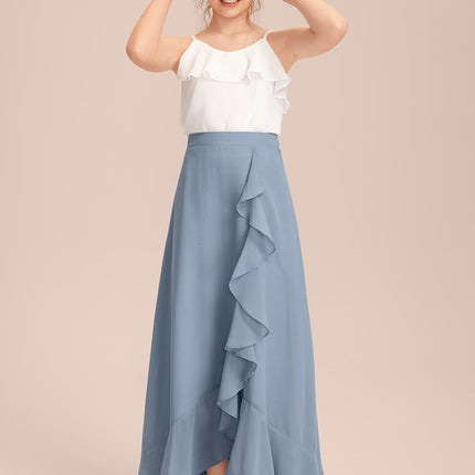 Robe Plissée Longue Asymétrique