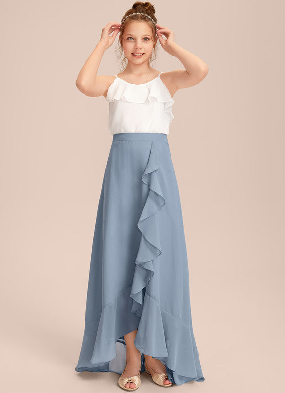 Robe Plissée Longue Asymétrique