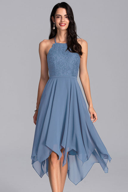 Robe Asymétrique Céleste Effusion