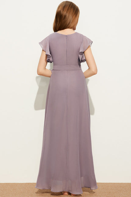 Robe Asymétrique Élégance Lilas Flottante - gallery 3