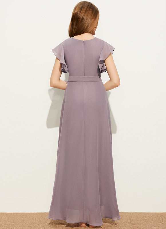 Robe Asymétrique Élégance Lilas Flottante - gallery 3