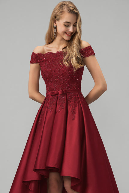 Robe Asymétrique Soirée Asymétrique Satin - gallery 2