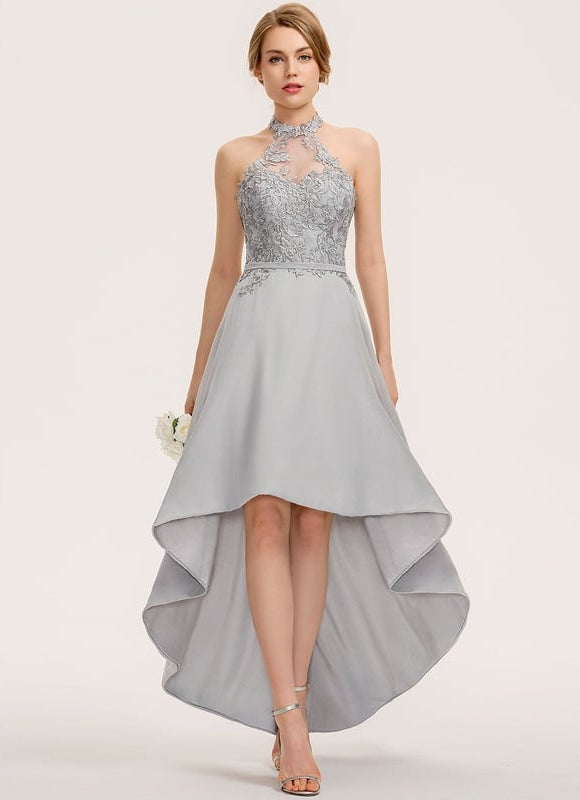 Robe Asymétrique Dentelle Couture